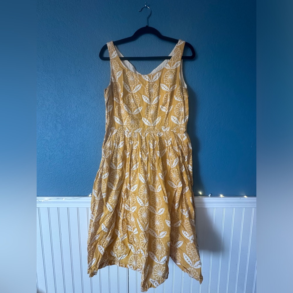 Boden Nancy Sunflower Sundress size 10